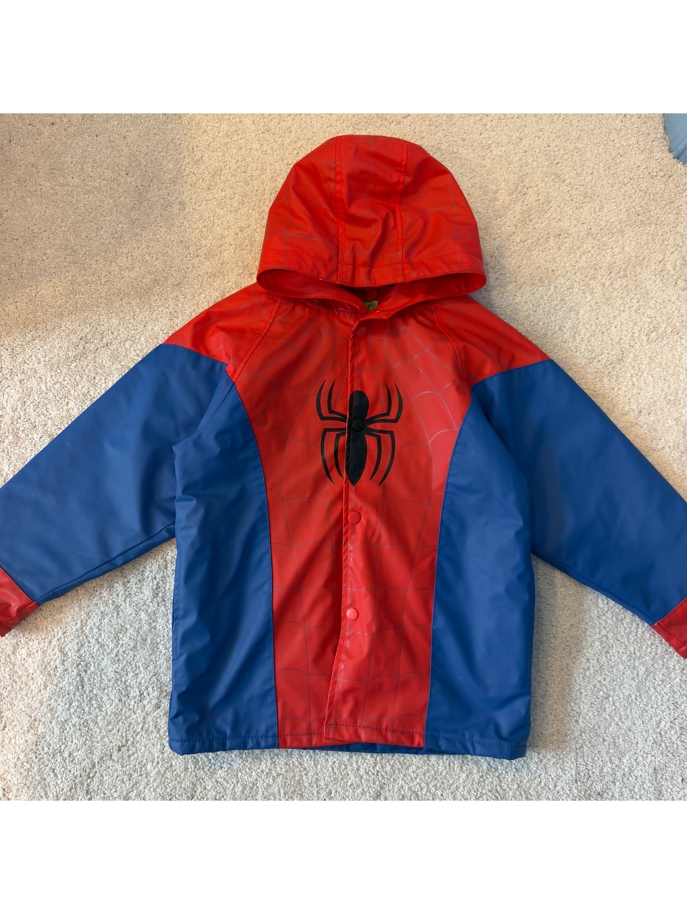 Marvel Spiderman Western Chief Kids Rain Size 6